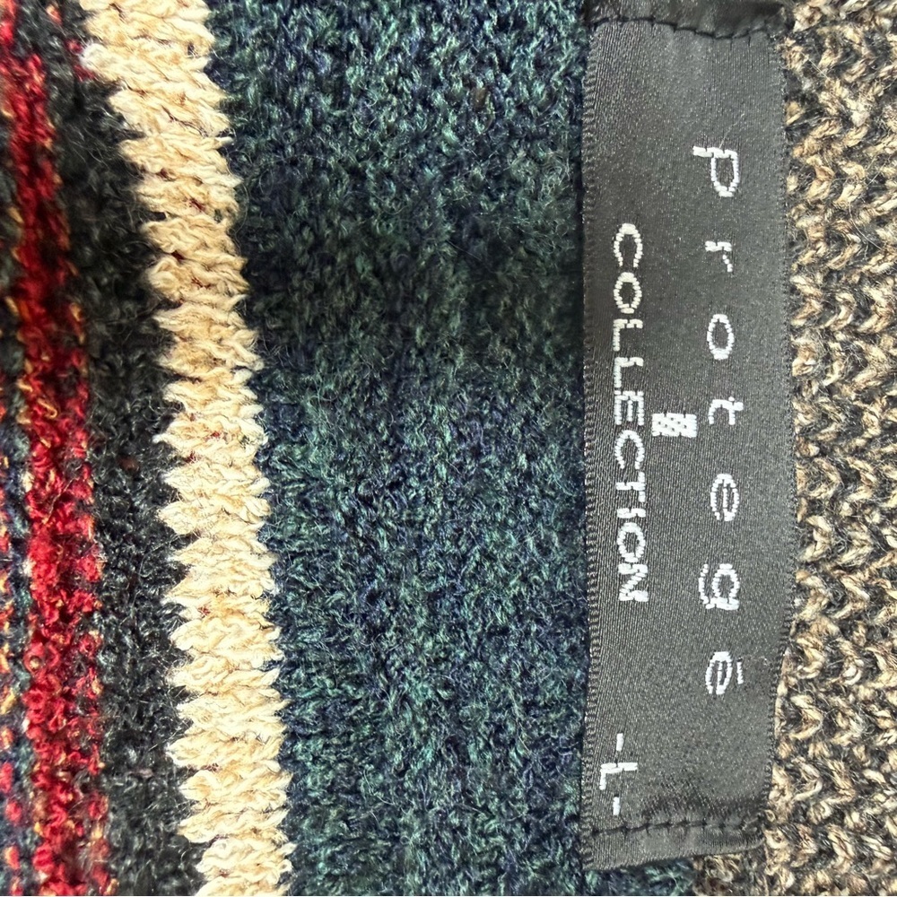 Protege Collection Striped Hiking Knit Cardigan Large - Picture 9 of 12